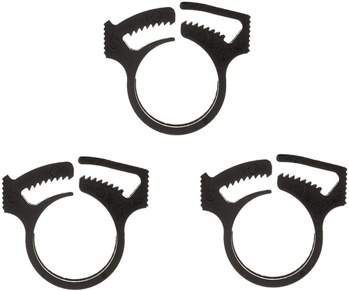Black pool sweep hose - hose, clamp